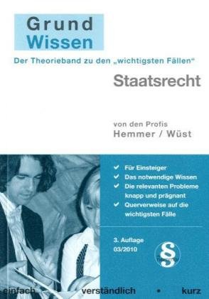 Grundwissen Staatsrecht (Skripten - Öffentliches Recht) Law