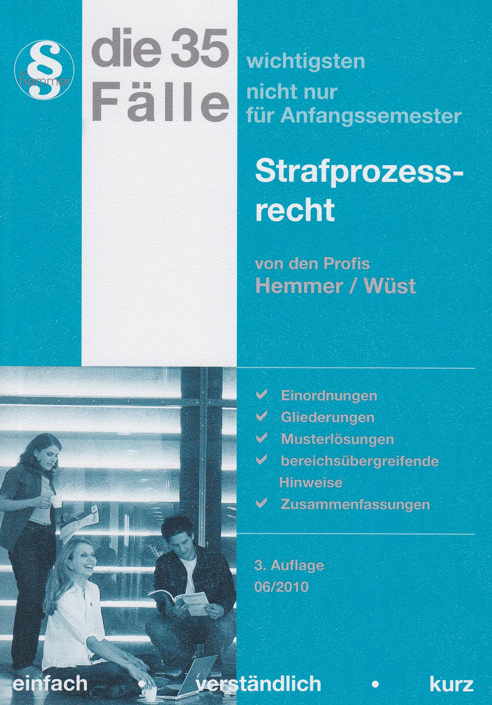 35 Fälle Strafprozessrecht (Skripten - Strafrecht) Law