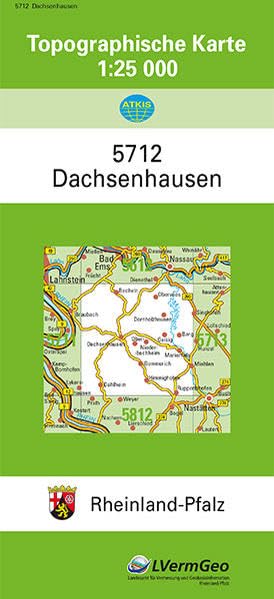 TK25 5712 Dachsenhausen: Topographische Karte 1:25000 (Topographische Karten 1:25000 (TK 25) Rheinland-Pfalz (amtlich): Mehrfarbige Ausgabe) Leisure, Home & Garden