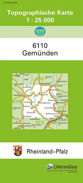 TK25 6110 Gemünden: Topographische Karte 1:25000 (Topographische Karten 1:25000 (TK 25) Rheinland-Pfalz (amtlich): Mehrfarbige Ausgabe) Leisure, Home & Garden