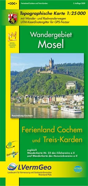 Ferienland Cochem und Treis-Karden 1 : 25 000 Leisure, Home & Garden