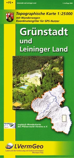 Grünstadt und Leininger Land (W): Mit Wanderwegen. Koordinatengitter für GPS-Nutzer (Freizeitkarten Rheinland-Pfalz 1:15000 /1:25000) Leisure, Home & Garden