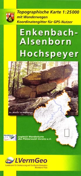Topographische Karten Rheinland-Pfalz : Enkenbach-Alsenborn, Hochspeyer Leisure, Home & Garden