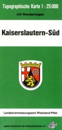 Kaiserslautern-Süd (W): Mit Wanderwegen Maps & Plans