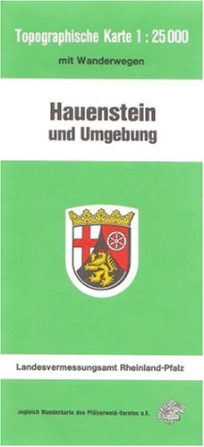 Hauenstein und Umgebung (W): Topographische Karte 1:25000 mit Wanderwegen Maps & Plans