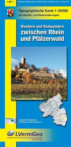 Wandern und Radwandern zwischen Rhein und Pfälzerwald 1 : 50 000 Leisure, Home & Garden