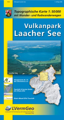 Vulkanpark Laacher See (WR): Topographische Karte 1:50000 mit Wander- und Radwanderwegen Maps & Plans