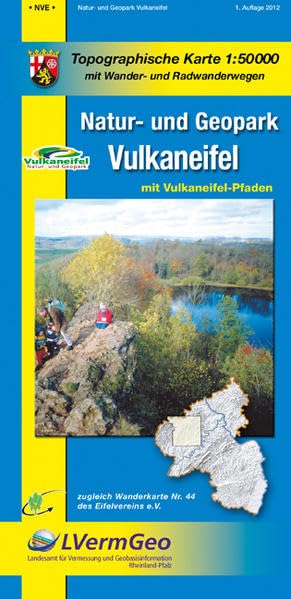 Freizeitkarte Rheinland-Pfalz Natur- und Geopark Vulkaneifel 1 : 50 000 book