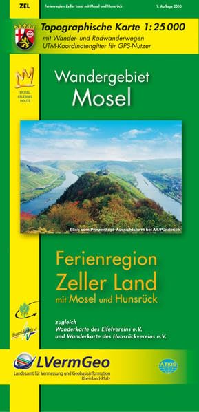 Ferienregion Zellerland - Wandergebiet Mosel 1 : 25 000 Leisure, Home & Garden