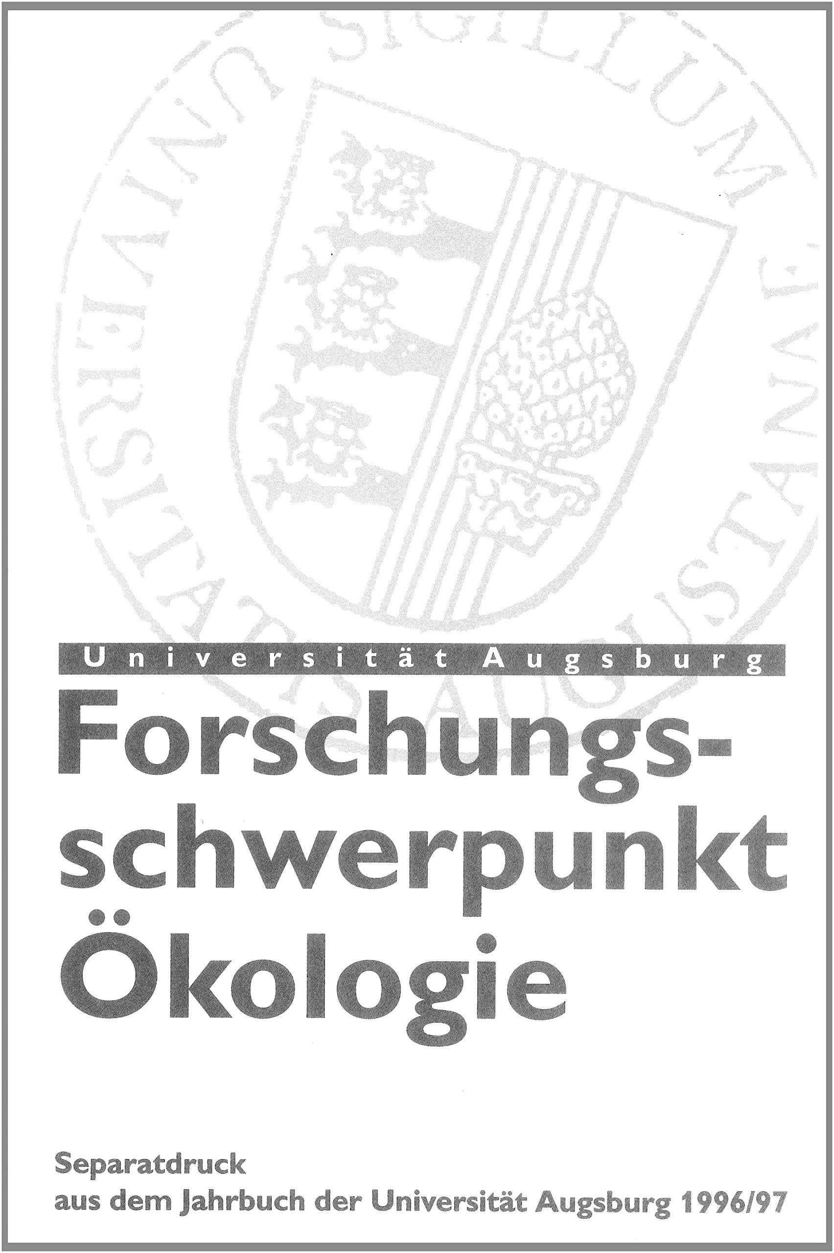 Forschungsschwerpunkt Ökologie Politics & History