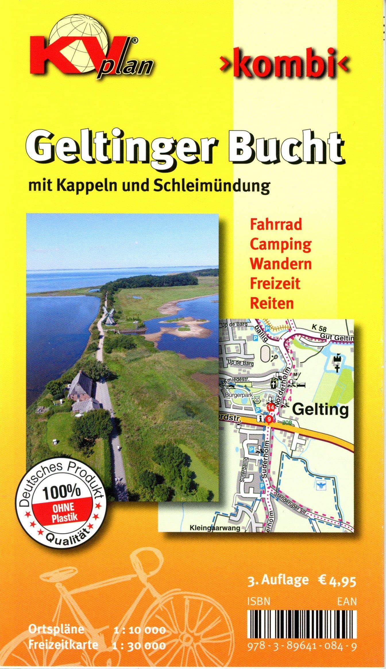 Geltinger Bucht - mit Kappeln und Schleimündung: KVplan, Radkarte/Wanderkarte/Freizeitkarte/Stadtplan, 1:30.000 / 1:10.000 Leisure, Home & Garden