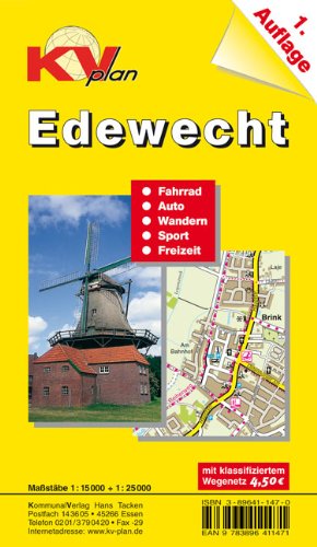 Edewecht: 1:15.000 Gemeindeplan mit Freizeitkarte 1:25.000 mit Rad- und Wanderwegen Maps & Plans