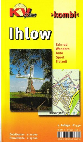Ihlow: 1:15000, Gemeindekarte mit 7 Ortsplänen und Freizeitkarte 1:25000 incl. Radrouten und Wanderwegen Maps & Plans