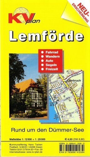 Lemförde "Rund um den Dümmer See": 1:12500 Samtgemeindeplan mit Freizeitkarte 1:25000. Incl. Radrouten, Wanderwegen, Segelinformationen und Höhenlinien Maps & Plans