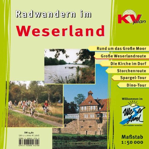 Weserland-Atlas: 1:50000. Mit Husum, Bahrenbostel. Freizeitatlas Maps & Plans