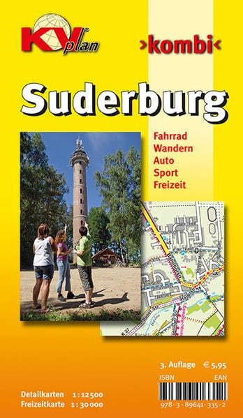Suderburg, KVplan, Radkarte/Wanderkarte/Stadtplan, 1:30.000 / 1:12.500 Leisure, Home & Garden