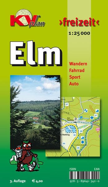 Elm - Dorm - Elz: Wander- und Freizeitkarte mit Rad- und Wanderwegen. 1:25.000 (KVplan Harz-Region) Leisure, Home & Garden