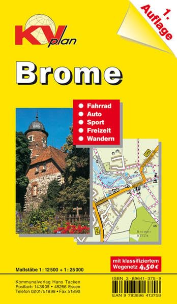 Brome: 1:12.500 mit Gemeindeplan und Freizeitkarte 1:25.000 mit Rad- und Wanderwegen (KVplan Heide-Region) Leisure, Home & Garden
