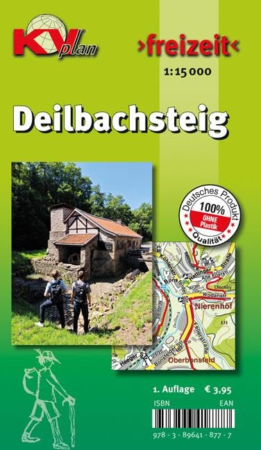 Deilbachsteig: KVplan, Wanderkarte zum Deilbachsteig in Essen/Hattingen/Velbert, 1:15.000 Leisure, Home & Garden