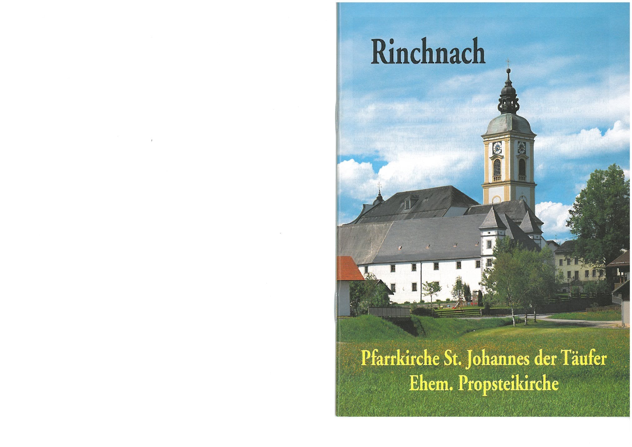 Rinchnach Pfarrkirche St. Johannes der Täufer. Ehemalige Propsteikirche Film, Art & Culture
