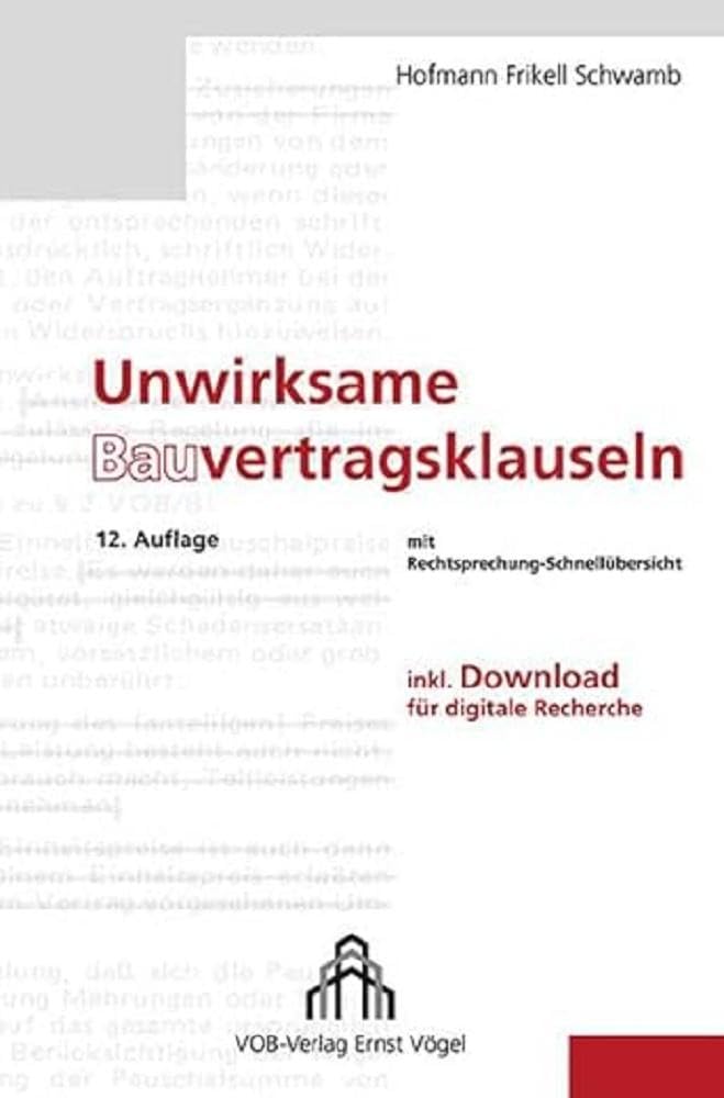 Unwirksame Bauvertragsklauseln Law