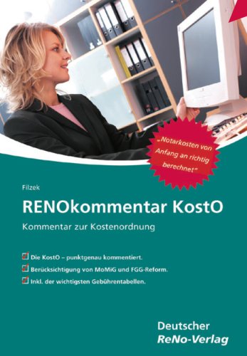 RENOKommentar KostO: Kommentar zur Kostenordnung Law