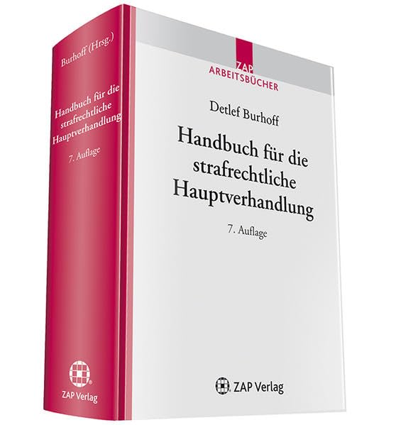 Handbuch für die strafrechtliche Hauptverhandlung: Mit eBook-Download Law