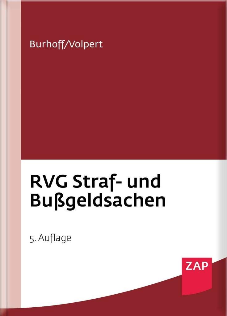 Product Image: RVG Straf- und Bußgeldsachen