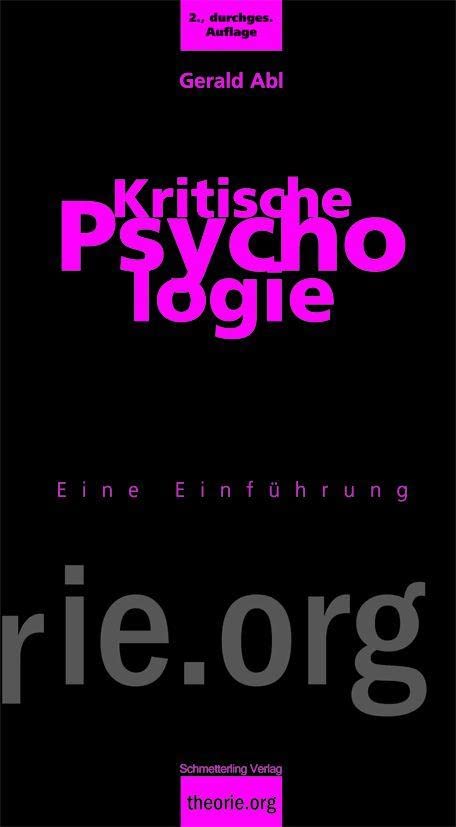 Kritische Psychologie Psychology Books