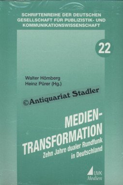 Medien-Transformation: Zehn Jahre dualer Rundfunk in Deutschland (Schriftenreihe der Deutschen Gesellschaft für Publizistik- und Kommunikationswissenschaft) Film, Art & Culture