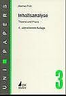 Product Image: Inhaltsanalyse: Theorie und Praxis (UNI-Papers)