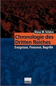 Chronologie des Dritten Reiches: Ereignisse, Personen, Begriffe German history