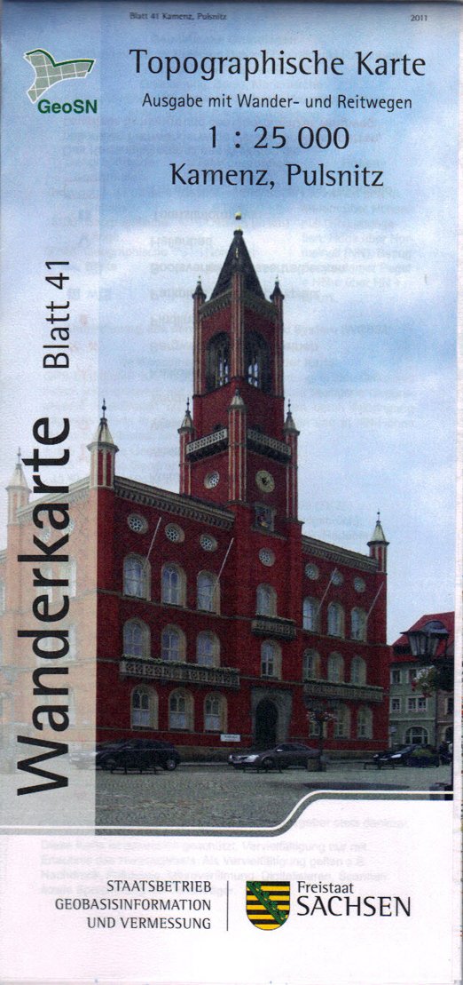 Kamenz, Pulsnitz: Wanderkarte 1:25 000, Ausgabe mit Wander- und Reitwegen (WK25 Blatt 41) (Topographische Freizeitkarten Sachsen 1:25 000 / Wanderkarten (WK25)) Leisure, Home & Garden