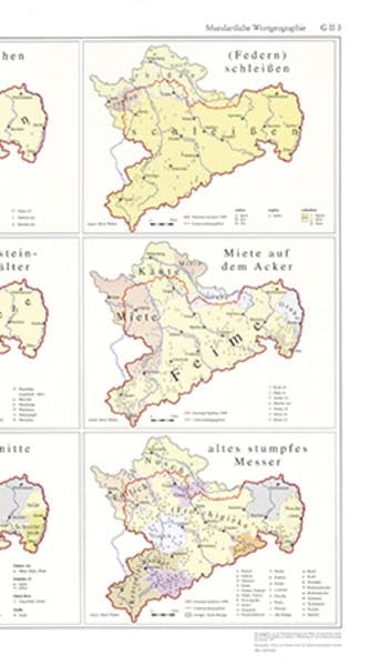 Mundartliche Wortgeographie mit Beiheft (G II 3): Atlas zur Geschichte und Landeskunde von Sachsen Politics & History