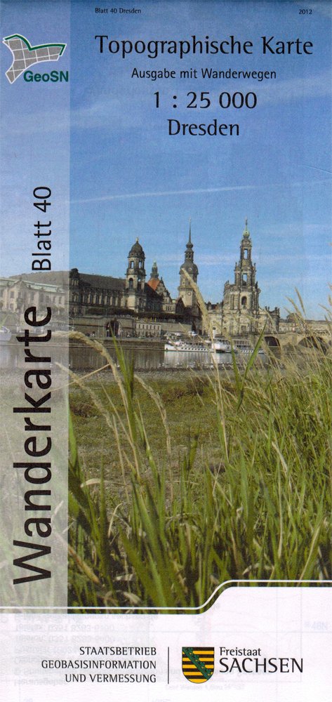Dresden: Wandekarte 1:25 000 (WK25), Blatt 40 book