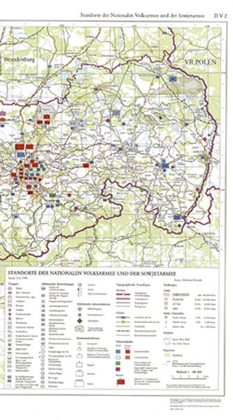 Standorte der Nationalen Volksarmee und der Sowjetarmee 1:400 000 mit Beiheft (D V 2): Atlas zur Geschichte und Landeskunde von Sachsen Politics & History