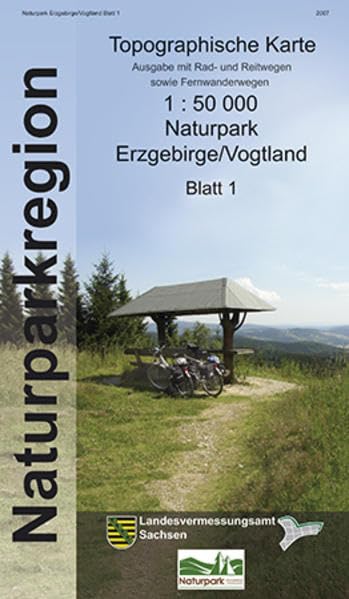 Naturpark Erzgebirge/Vogtland. 1:50000, NP50 Blatt 1, Wanderkarte, Westerzgebirge, Vogtland, Auerbach/V. - Klingenthal (Landkarte) Leisure, Home & Garden