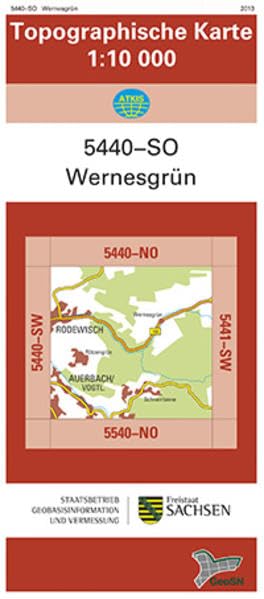 Wernesgrün (5440-SO): Topographische Karte 1:10 000 (Topographische Karten Sachsen 1:10 000 (TK 10); amtlich) Leisure, Home & Garden