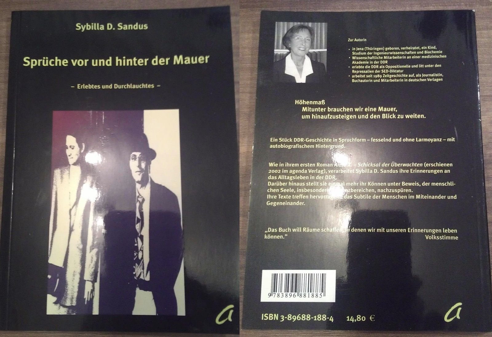Product Image: Sprüche vor und hinter der Mauer: Erlebtes und Durchlauchtes