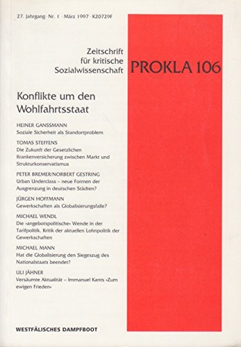 Prokla 106: Konflikte um den Wohlfahrtsstaat Law