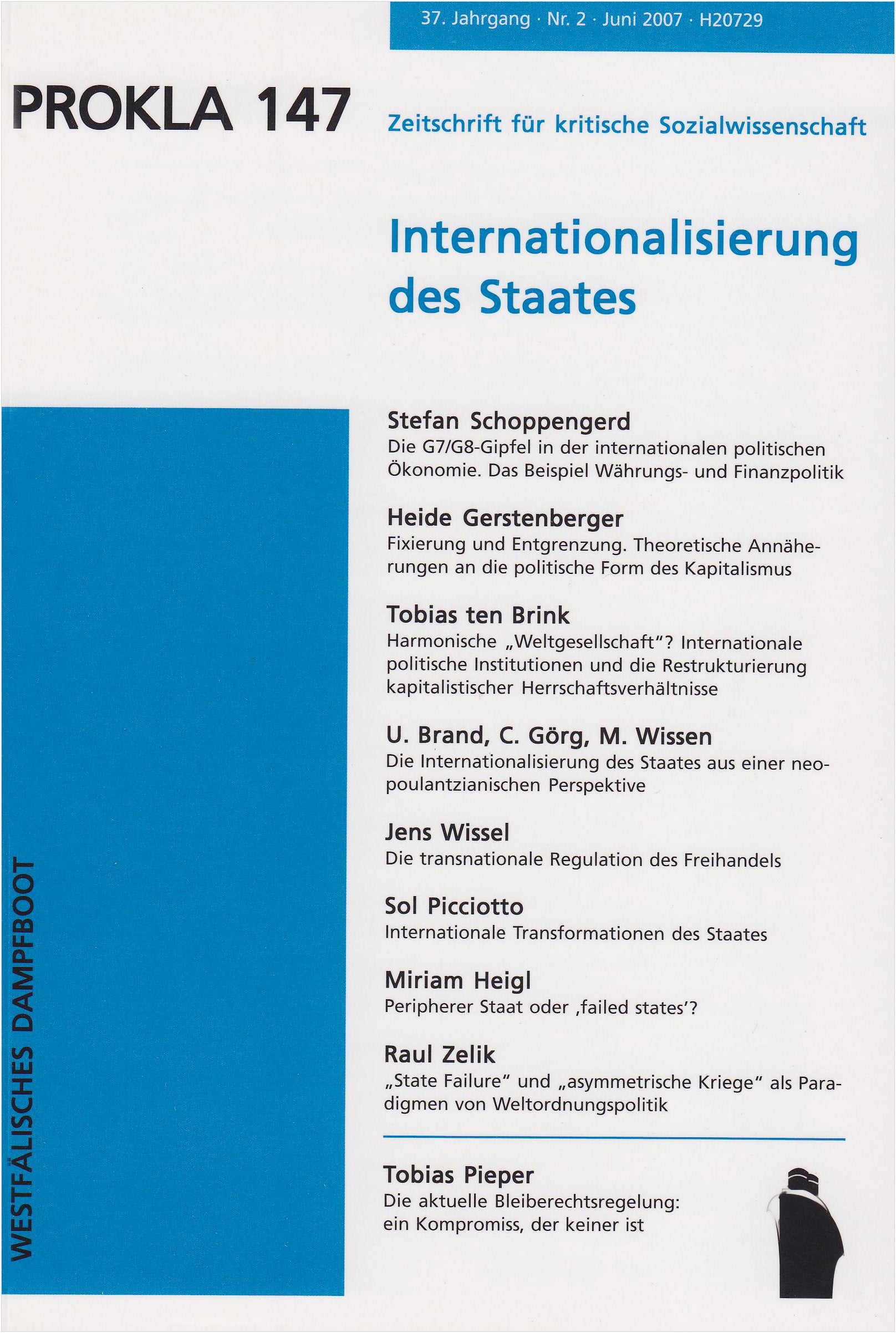 PROKLA 147: Internationalisierung des Staates (PROKLA / Zeitschrift für kritische Sozialwissenschaft) Law