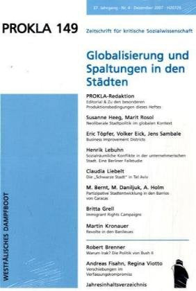 PROKLA 149: Globalisierung und Spaltungen in den Städten: 37. Jg., Nr.4 Law