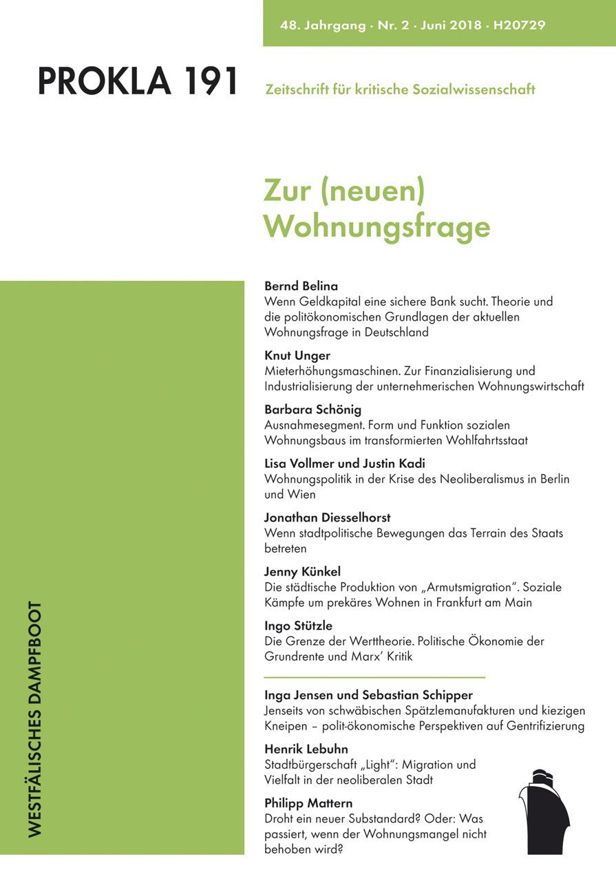 Zur (neuen) Wohnungsfrage Law
