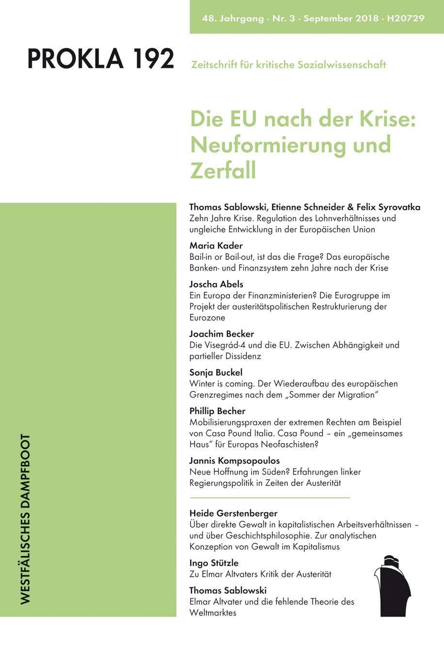 Die EU nach der Krise: Neuformierung und Zerfall Business, Finance & Career