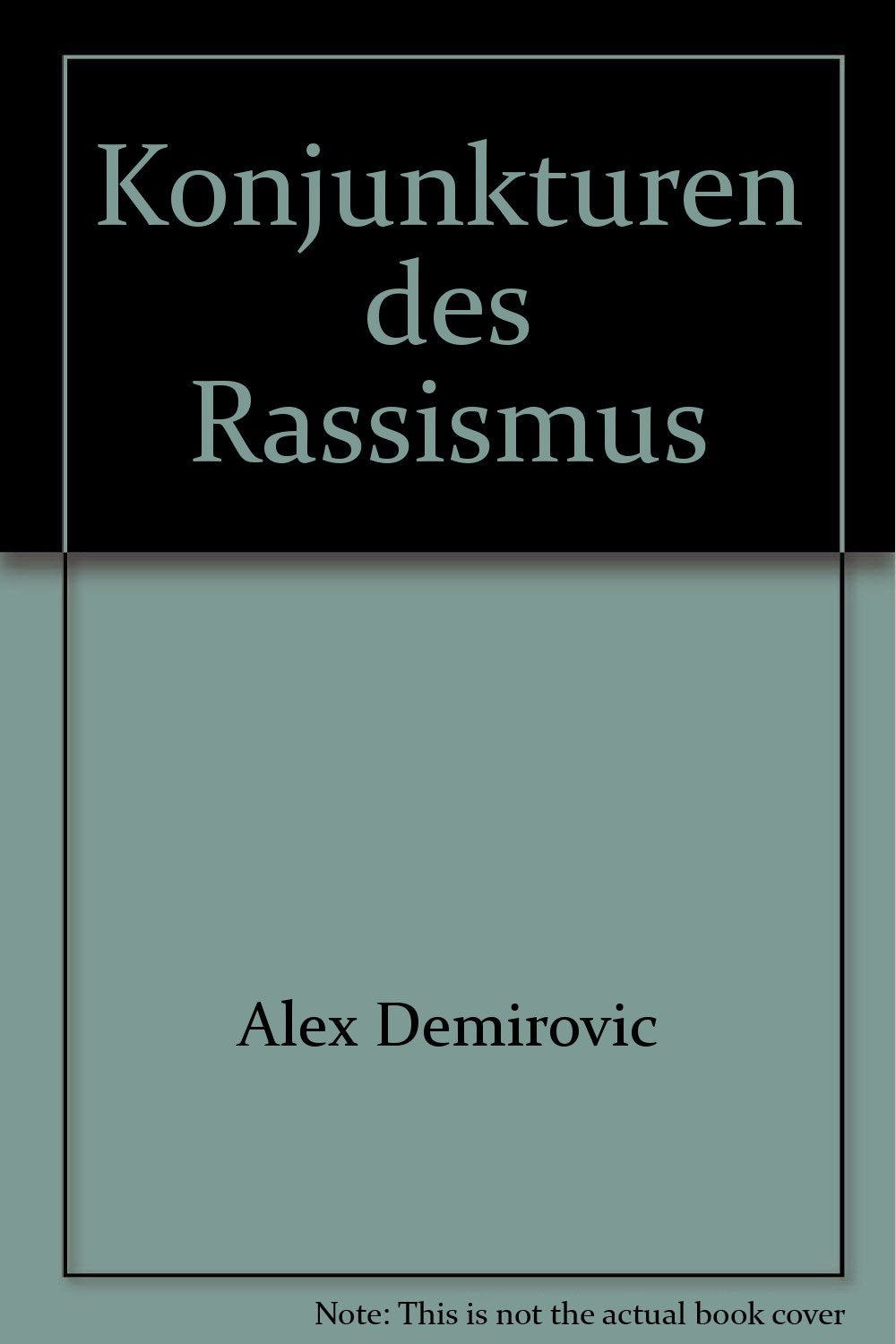 Konjunkturen des Rassismus Law