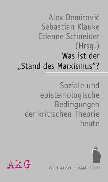 Was ist der "Stand des Marxismus"? book