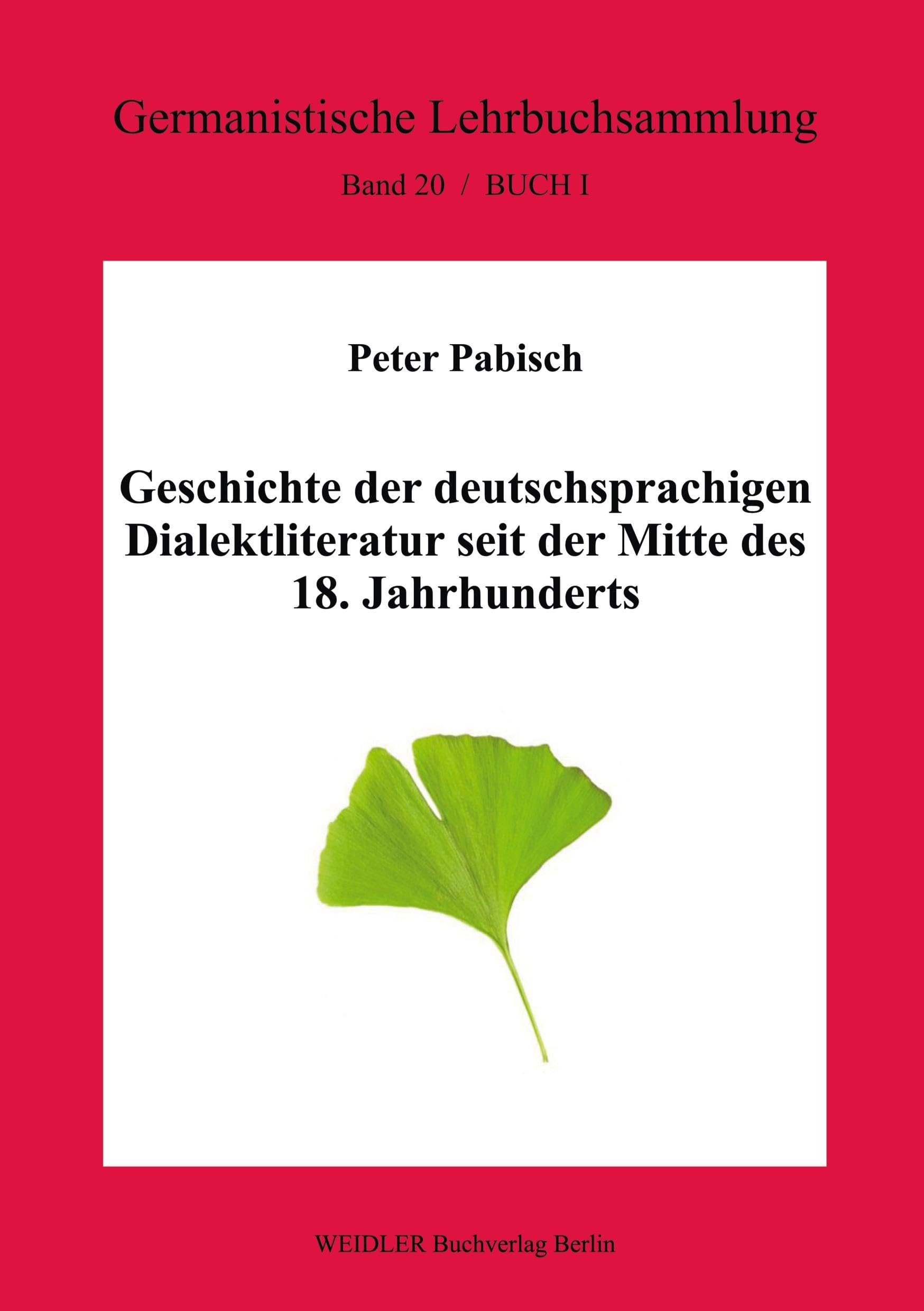 Geschichte der deutschsprachigen Dialektliteratur seit der Mitte des 18. Jahrhunderts Social Sciences