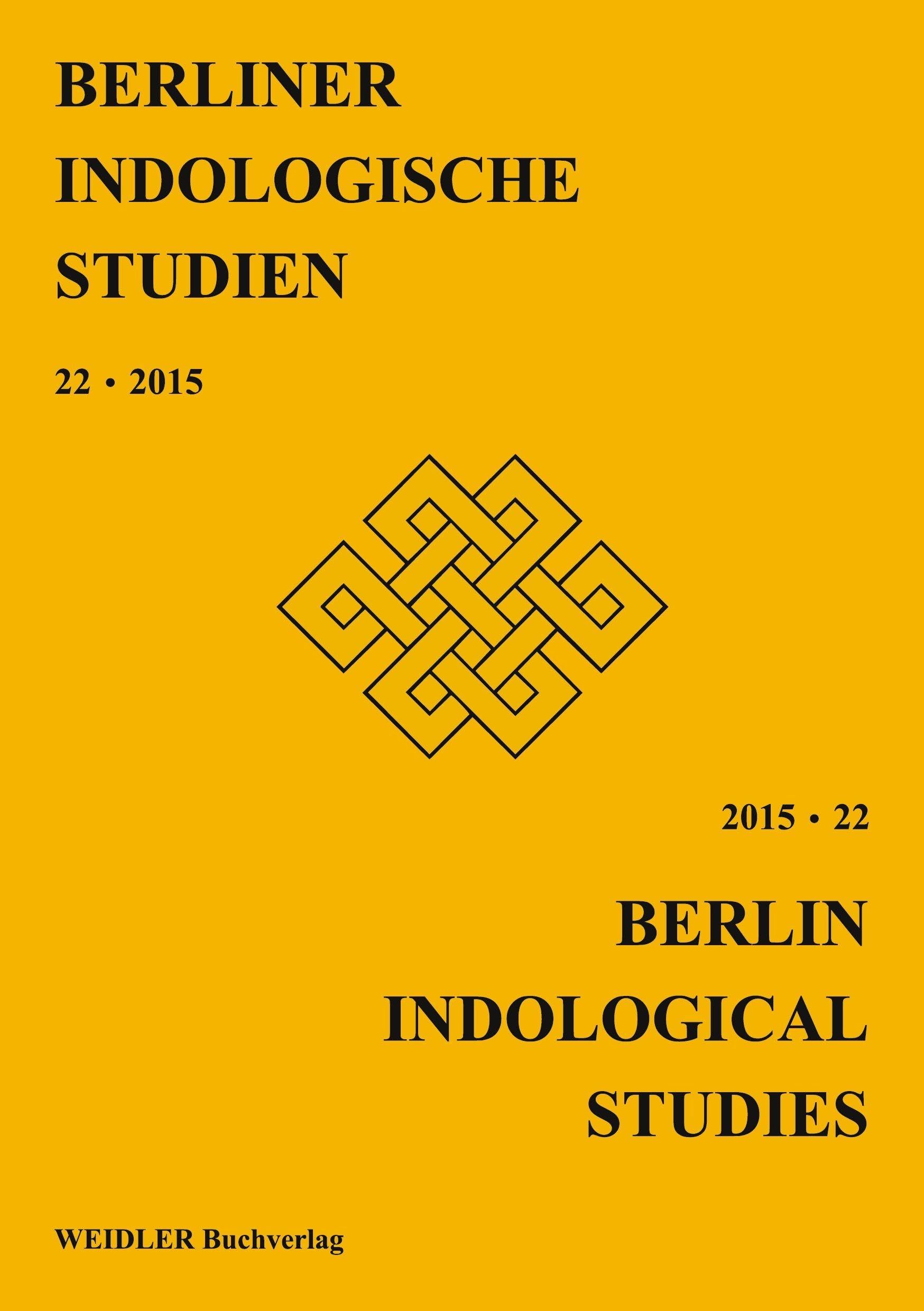 Berliner Indologische Studien, Band 22 Books
