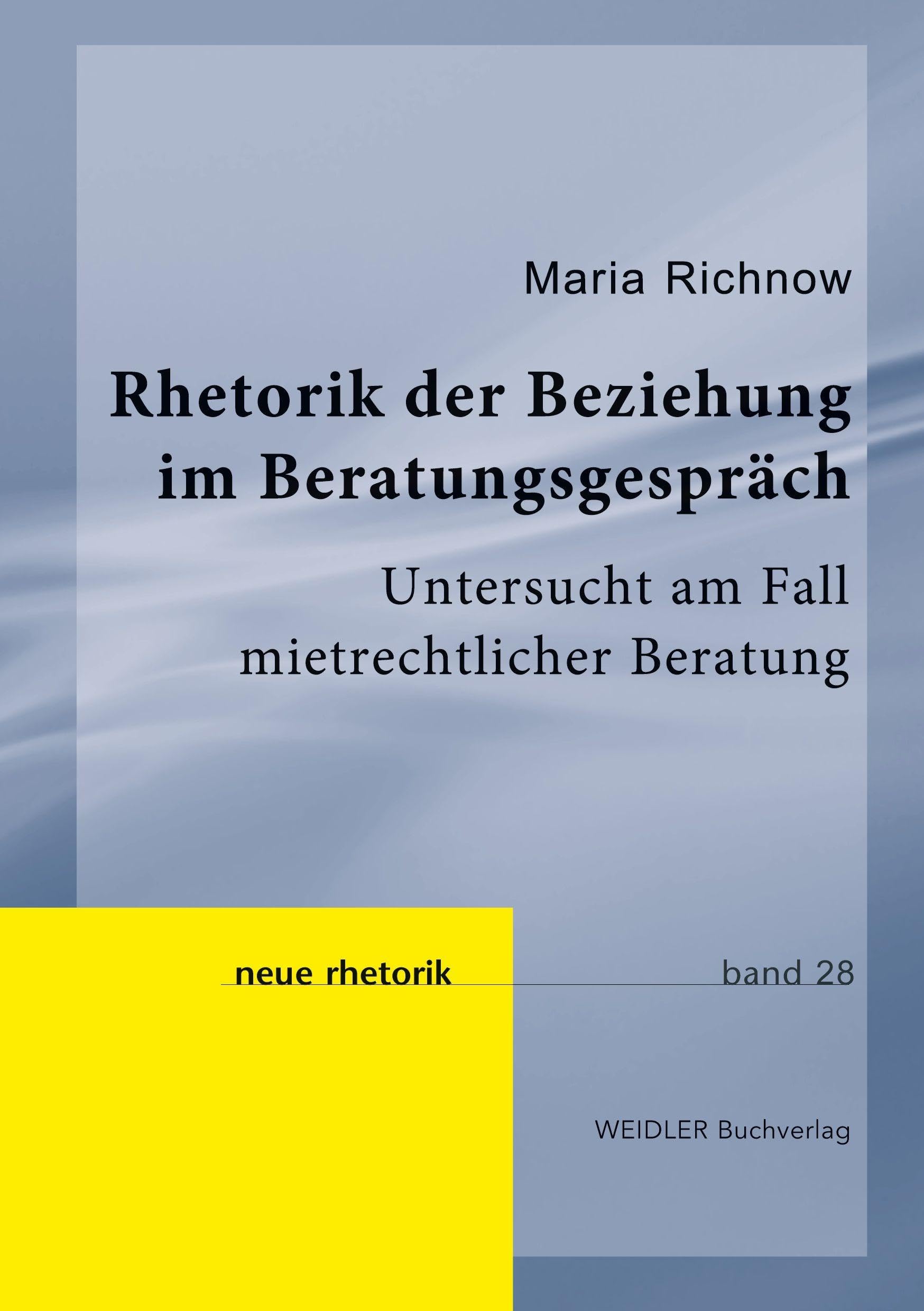 Rhetorik der Beziehung im Beratungsgespräch Law