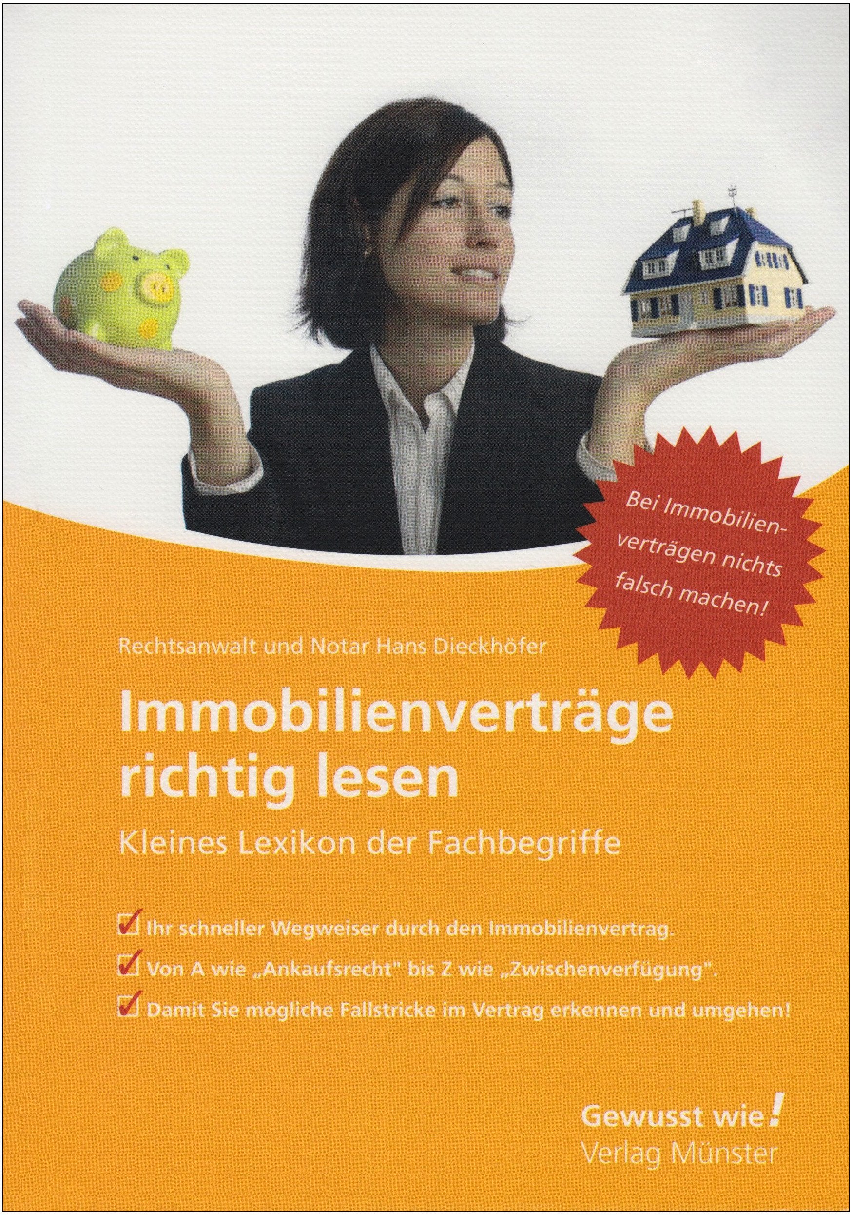 Immobilienverträge richtig lesen: Kleines Lexikon der Fachbegriffe Business, Finance & Career